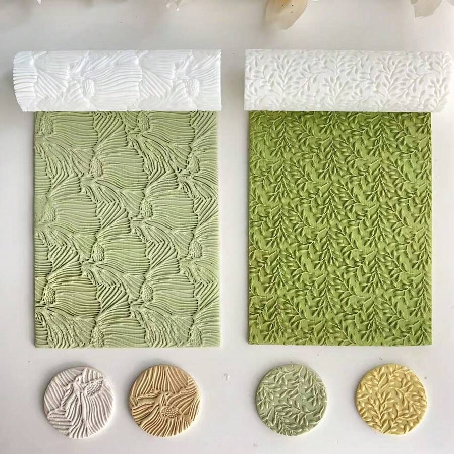 Khuôn đất sét polymer tạo hình lá, thích hợp để làm khuyên tai, khuôn đất sét polymer dùng để tự làm đồ trang sức, áp dụng cho việc trang trí sáng tạo các sản phẩm như khuyên tai, trâm cài, mặt dây chuyền, đồ gốm, v.v. - trắng - Xem 1