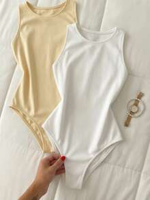 2 PEÇAS - BRANCO E AMARELO