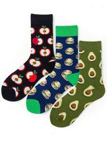 1/3/5/6/10双装男士透气网眼跑步袜，运动踝袜，带缓冲鞋底 - 彩色 - 查看 3