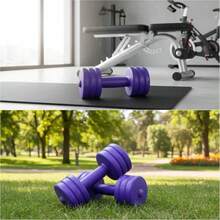YESH MARKET Deportes & Exteriores>Fitness>Equipamiento de Entrenamiento de Fuerza>Soporte de pesas libre para entrenamiento de fuerza - Morado Violeta - Ver 5