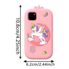 2.8英寸触摸屏儿童智能手机，适合3-12岁女孩，带双摄像头、游戏和音乐播放器的女孩学习玩具手机 - 彩色 - 查看 11