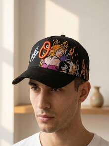 Men Baseball Cap - Black - View 3