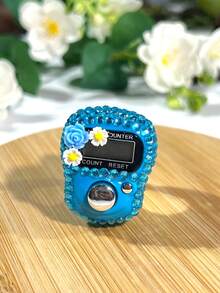 Exquisite Floral Rhinestone Electronic Ring Counter (Reset Function, Adjustable Ring) + Ring Counter, Multiple Colors Available (Suitable For Ramadan Prayer, Sports Counting, Holiday Gifts) - Multicolor - View 6