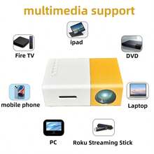 1 Pieza Proyector Pequeño Y Portátil Led Hd 1080p Para Cine En Casa - Tipo de Enchufe A USA (110-127V) - Ver 6