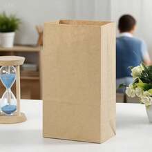 30/60个装优质简约牛皮纸袋，适用于生日、情人节、婚礼、派对礼物、礼品包装、活动赠品，可定制DIY包装袋 - 牛皮紙 - 查看 3