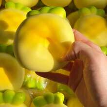 新款超柔软菠萝慢回弹挤压玩具，缓解压力，舒缓情绪，节日、生日礼物，完美之选 - 彩色 - 查看 4