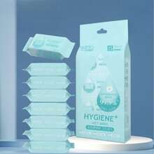 Portable Travel Mini Pack Cleansing Wet Wipes, Student Antibacterial Care Sanitary Cleaning Wet Wipes - Multicolor - View 9
