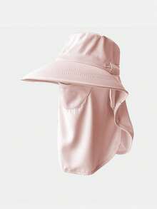 女士夏季遮阳帽，带面罩和颈部遮盖，户外防晒宽檐遮阳帽 - 遮陽帽 - 查看 11