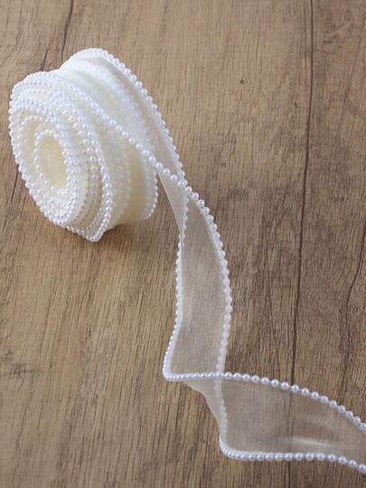 1pc Iridescent Ribbon, Floral Wrapping Material, Satin Ribbon For Flower Bouquet DIY, Wedding Decor, Party Decoration