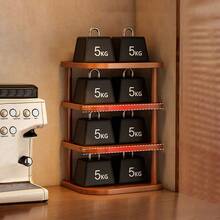 1pc Retro Multi-Tier Corner Shelf, Simple Cup Rack, Kitchen Corner Spice Rack, Multifunctional Desktop Corner Organizer Rack, Office Desk Shelf, Bathroom Vanity Storage Rack - Storage Shelf, Suitable For Kitchen, Living Room, Bedroom, Bathroom And Vanity - View 9