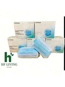 Cubrebocas Medsup Tricapa Termosellado 100 Piezas - A - Ver 1