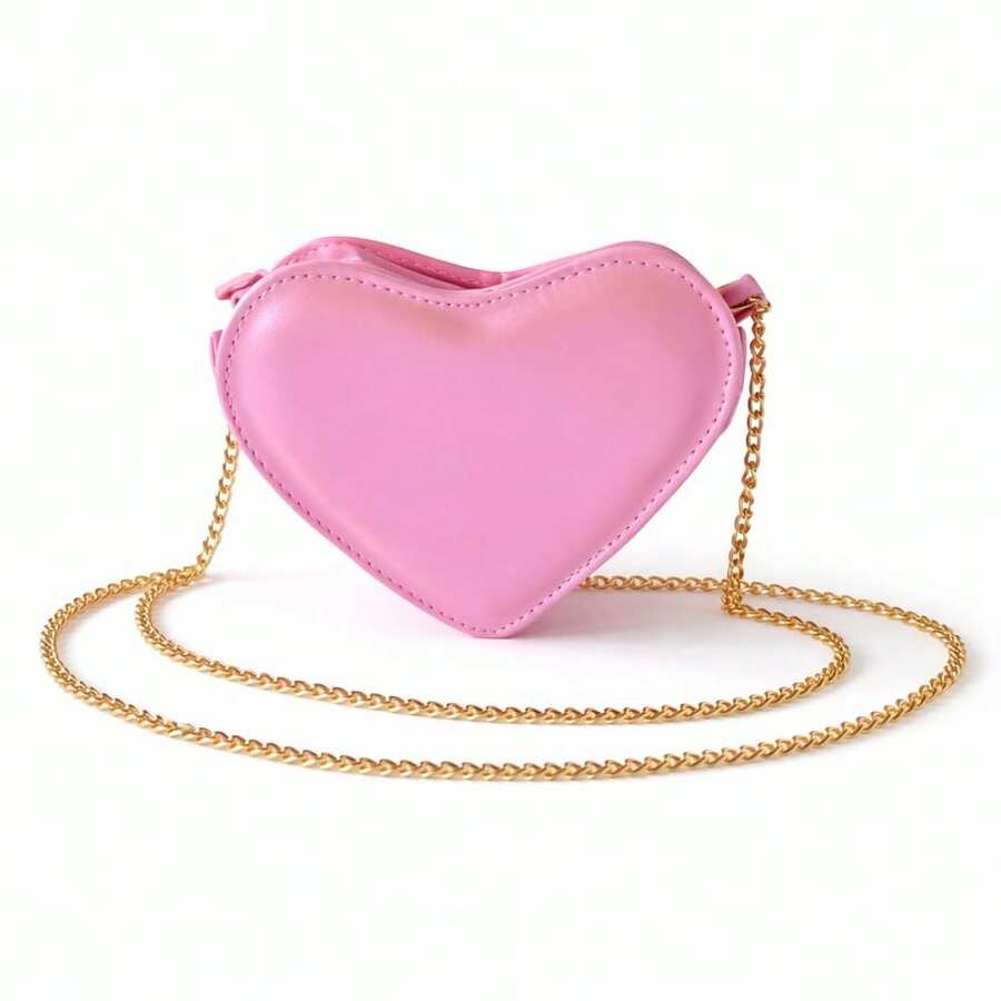 Holographic Heart-Shaped Bag For Kids - Fashionable, Modern, Colorful, Lightweight And Fun - 全息玫瑰 - 查看 1