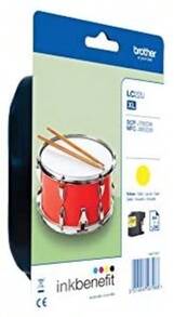 Brother LC-22UYBP Original Yellow Ink Cartridge - Green - View 1