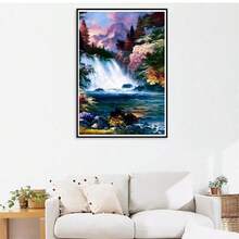 LaoJieYuan 2026 New Style River Scenery Cross Stitch Kit Beautiful Counted Printed Canvas Set Stitches Threads Embroidery Handmade Crafts Gift Diy Kit Crafts Embroidered Embroidery Kit Cross Stitch Kits Crochet Kit Punch Needle Kit Sewing Accessories Sewing Kit Embroidery Thread Craft Kit Stitch Stuff Sewing Patterns Crochet Craft Supplies Embroidery Kit Beginners Sewing Pattern - Need to Embroider Yourself - Frame Not Included - View 8