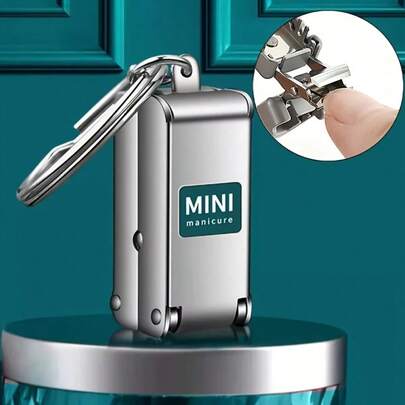 1pc Mini Flip-Top Nail Clipper, Folding Nail Scissors | Stainless Steel, Precise Manicure Design, High Quality, Portable, Outdoor. Holiday Gift