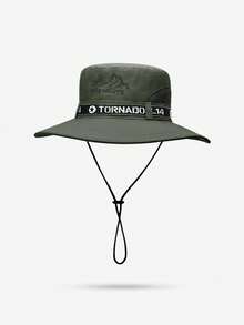 Men's Breathable Sun Hat For Outdoor Fishing, Hiking, Traveling, Cycling, Large Brim Bucket Hat For Sun Protection, Spring/Summer - Fisherman's Hat - View 7