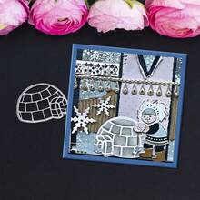 1 pieza de troquelado para scrapbooking - ideal para manualidades de papel, elaboración de tarjetas, scrapbooking y decoración de álbumes DIY, el troquelado está hecho de metal. - multicolor - Ver 4