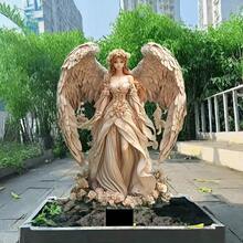 精美天使雕像花园插牌,亚克力防水室内/室外装饰 - A - 查看 4