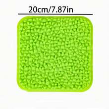 New Pet Slow Feeding Mat, Cat Scratcher & Itch Relief Tool, Food Bowl, Durian-Shaped Pet Supplies - Green - View 2