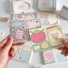 Cute Non-Sticky Tear-Off Dog Memo Pad, Suitable For Tall Students To Leave Notes. Handheld Accounting Material Notebook With Tear-Off Pages. Decorative Memo Paper Notebook For Girls - one-size - View 6