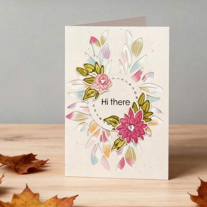 Creative Flower Dies, DIY Scrapbooking Album And Embossing Stencil, Greeting Card Making Tool, Card Paper Cutting Crafts ,Gift Card Making Template Die Cuts.