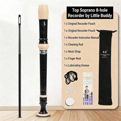 6-Hole/8-Hole German Style Soprano Recorder, School Classroom Teaching Specialized Flute, Student Beginner Flute