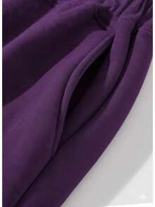 Calça Moletom Estampado Aranha Desenho Minimalista Estilosa Unissex Masculino Feminino 100% Algodão Top Premium Streetwear Lançamento Envio Imediato Varias Cores!! - Roxo - Visão 4