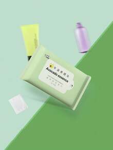 Moisturizing Cleansing Wet Wipes, Avocado Extract Cleansing Wet Tissues For Daily Use - Multicolor - View 8