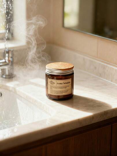 This Substantial Glass Candle, Measuring 5.8 Cm (2.28 Inches) In Diameter And 6.3 Cm (2.48 Inches) In Height, Boasts A Long-Lasting Fragrance And Is A Perfect Home Decor For All Seasons