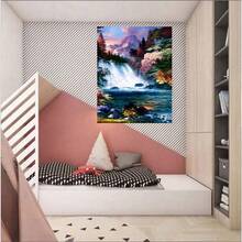 LaoJieYuan 2026 New Style River Scenery Cross Stitch Kit Beautiful Counted Printed Canvas Set Stitches Threads Embroidery Handmade Crafts Gift Diy Kit Crafts Embroidered Embroidery Kit Cross Stitch Kits Crochet Kit Punch Needle Kit Sewing Accessories Sewing Kit Embroidery Thread Craft Kit Stitch Stuff Sewing Patterns Crochet Craft Supplies Embroidery Kit Beginners Sewing Pattern - Need to Embroider Yourself - Frame Not Included - View 9