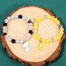 SNOOPY 1套/2件装磁性史努比友谊手链，卡通人物手链，男女通用，节日/情人节/新年礼物（随机款式） - 彩色 - 查看 7