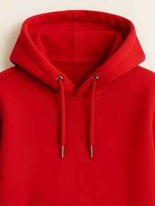 Brooklyn Printed Children's Kangaroo Sweatshirt With Hood Cotton Comfortable Child Various Colors And Sizes - 紅色 - 查看 3