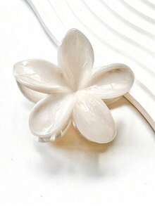 2件套优雅女士大理石纹花朵发夹，适合日常、派对、晚宴、购物等各种场合，时尚发饰，发夹，发卡，学习用品，大学秋冬季发饰，节日装扮 - 彩色 - 查看 3