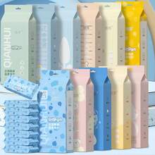 迷你湿巾旅行装，温和一次性手口清洁湿巾，小巧便携设计 - 多色 - 查看 5