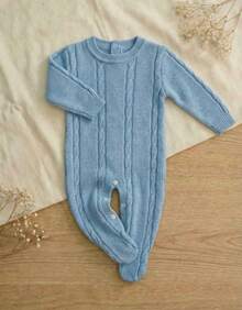Premium Knitted Baby Boy - Blue - View 1