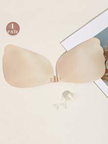 1 Pair Wing-Shaped Invisible Bra Straps - Self-Adhesive Soft & Breathable, Suitable For Dresses, Wedding Gowns And Daily Wear - Multicolor - View 11