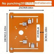 4-Inch Saw Cutting Machine Base Plate, Woodworking Base Plate, Cutting Board Tool, Auxiliary Positioning Base Plate, Inverted - 28*25CM Bevelled Bottom Plate - View 2