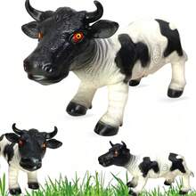 Large Toy Cow With Rubber Sound - Farm - Blanco y Negro - Ver 1