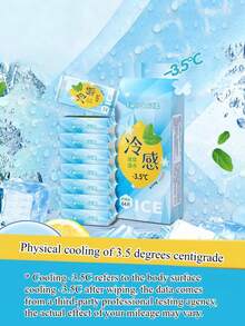 清凉湿巾，返校季、旅行、健身房必备，便携式设计，有效去除油脂和汗水，增强清凉效果 - 3.5°C 清凉效果（实验室测试，实际效果可能有所不同） - 多色 - 查看 4