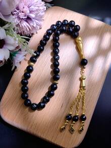 1串33颗10毫米念珠，优质树脂材质，防掉落，男士适用 - 彩色 - 查看 6