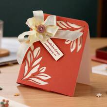 Creative Flower Dies, DIY Scrapbooking Album And Embossing Stencil, Greeting Card Making Tool, Card Paper Cutting Crafts ,Gift Card Making Template Die Cuts. - Silver - View 2