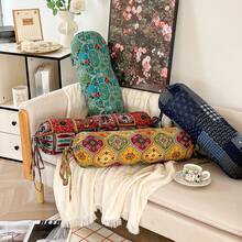 Bohemian Style Candy Pillow, Long Cylindrical Bolster Pillow, Living Room Sofa Lumbar Cushion, Bed Neck Support Pillow, Retro French Style Leisure Pillow - Candy Pillow In Multiple Colors - View 2