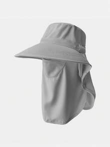 女士夏季遮阳帽，带面罩和颈部遮盖，户外防晒宽檐遮阳帽 - 遮陽帽 - 查看 10