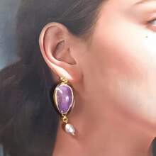 8pcs Pre-Drilled Purple Shell - For DIY Jewelry Making - 8 Purple Conch Shells - View 4