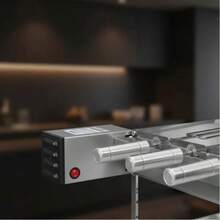 Churrasqueira Elétrica Gira Grill Inox 7 Espetos Grande - A - Visão 7