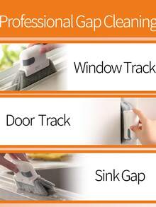 Random Color Window Groove Cleaning Brush, Window Glass Cleaning Tool, Window Sill Track Cleaner - A - View 6
