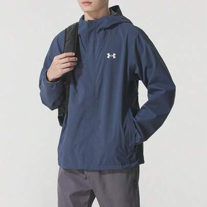 Under Armour 男士夹克/外套 CLOUDSTRIKE STRETCH JKT，舒适休闲，户外旅行运动卫衣 1376066-046