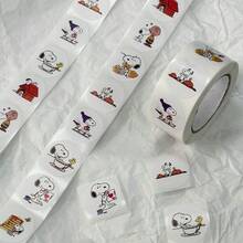 SNOOPY 一套/500张史努比卡通贴纸 - DIY贴纸，适用于手机壳/笔记本电脑/滑板/剪贴簿、礼品袋、幼儿园奖励，新年礼物、情人节礼物、复活节礼物 - 彩色 - 查看 2