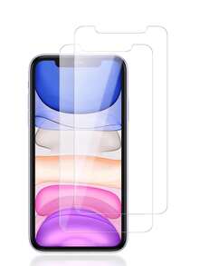 2片装钢化玻璃屏幕保护膜，兼容 17 / 17 Air / 17 Pro / 17 Pro Max / 16e / 14 / 13 / 13 Pro / 17 / 16 / 15 / 14 / 13 / 12 / 11 / Xs Max / XR / 8 / 7 / 6 Plus / SE2 / SE3 / Mini / Pro Max，兼容手机壳。 - 無色 - 查看 46