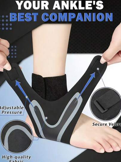 2pcs Elastic Ankle Brace, Adjustable Compression Ankle Support, Breathable Ankle Wrap, Suitable For Men & Women Fitness, Weightlifting, Strength Training, Running, Basketball, Sports Injury Recovery, Joint Pain Relief